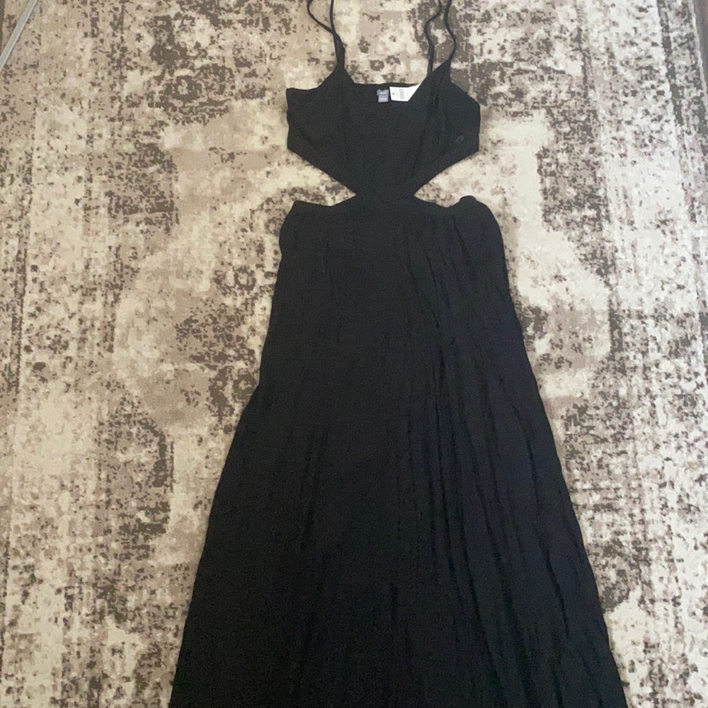 American Eagle Black cut out maxi dress